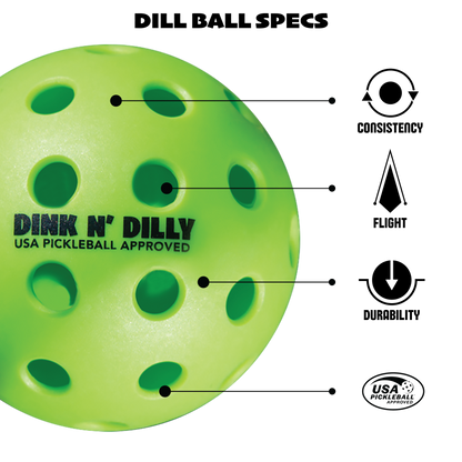 Dill Balls - Pickle Green - 6 Pack